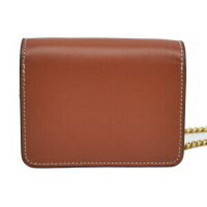 Celine Flap Wallet Triomphe Smooth Lambskin tan Brown